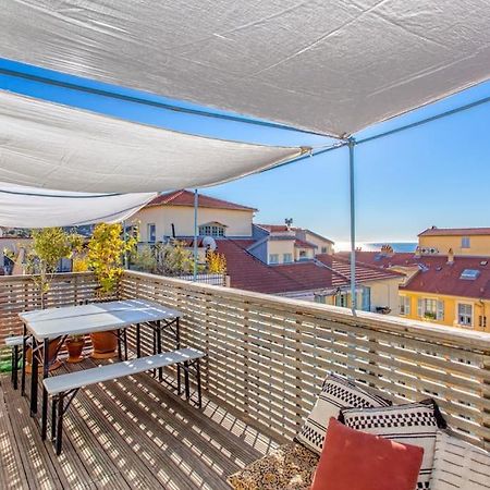 #9 Opera'S Duplex Panoramic Sea View Terrace & Ac 1Min To Beach Nisa Exterior foto