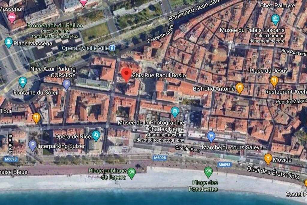 #9 Opera'S Duplex Panoramic Sea View Terrace & Ac 1Min To Beach Nisa Exterior foto