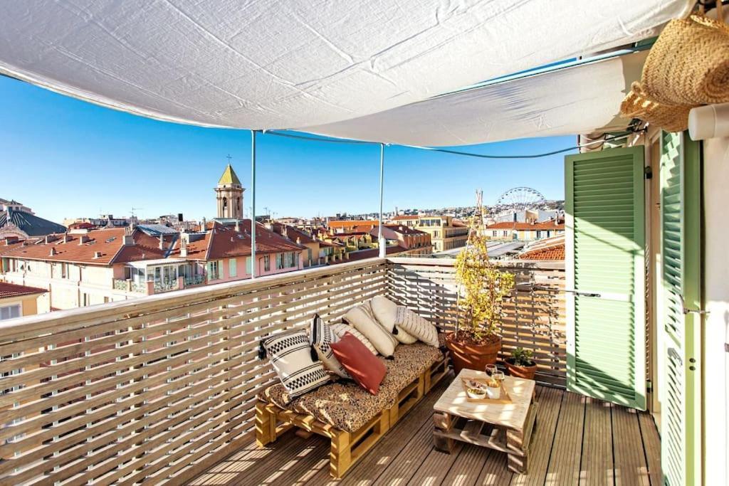 #9 Opera'S Duplex Panoramic Sea View Terrace & Ac 1Min To Beach Nisa Exterior foto