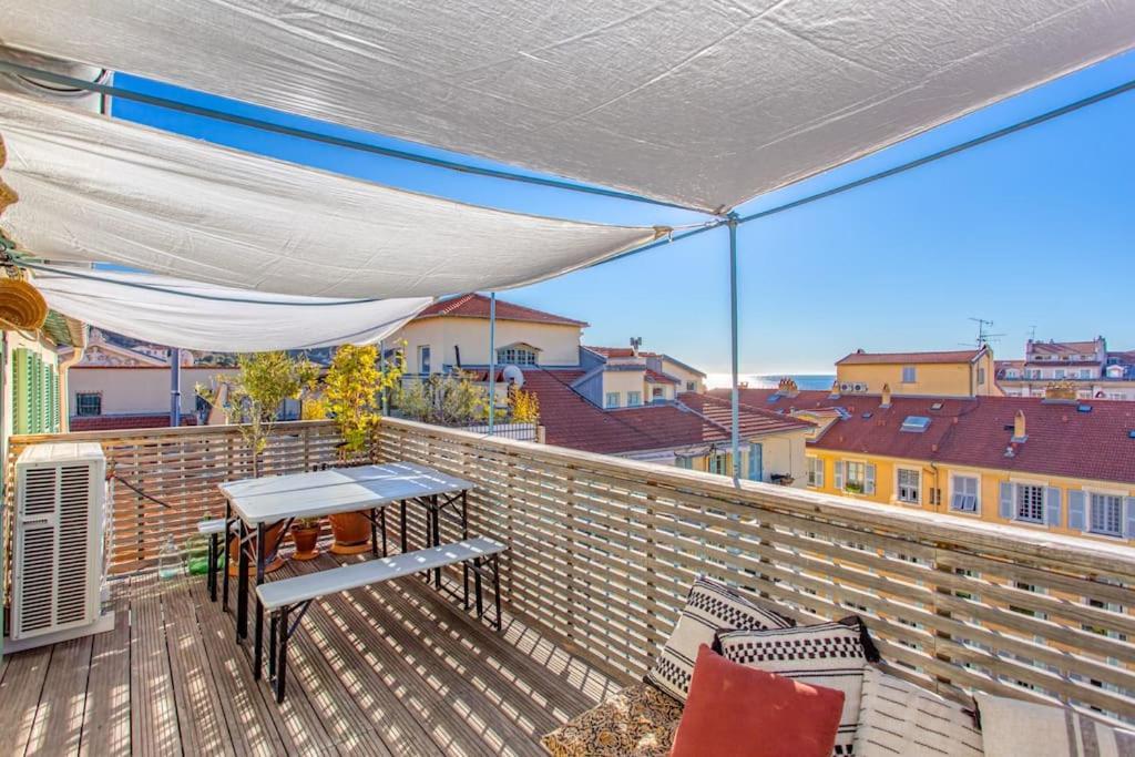 #9 Opera'S Duplex Panoramic Sea View Terrace & Ac 1Min To Beach Nisa Exterior foto